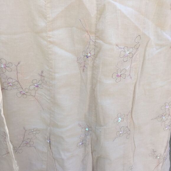 Beige Floral dress/ formal dress - Picture 7 of 8